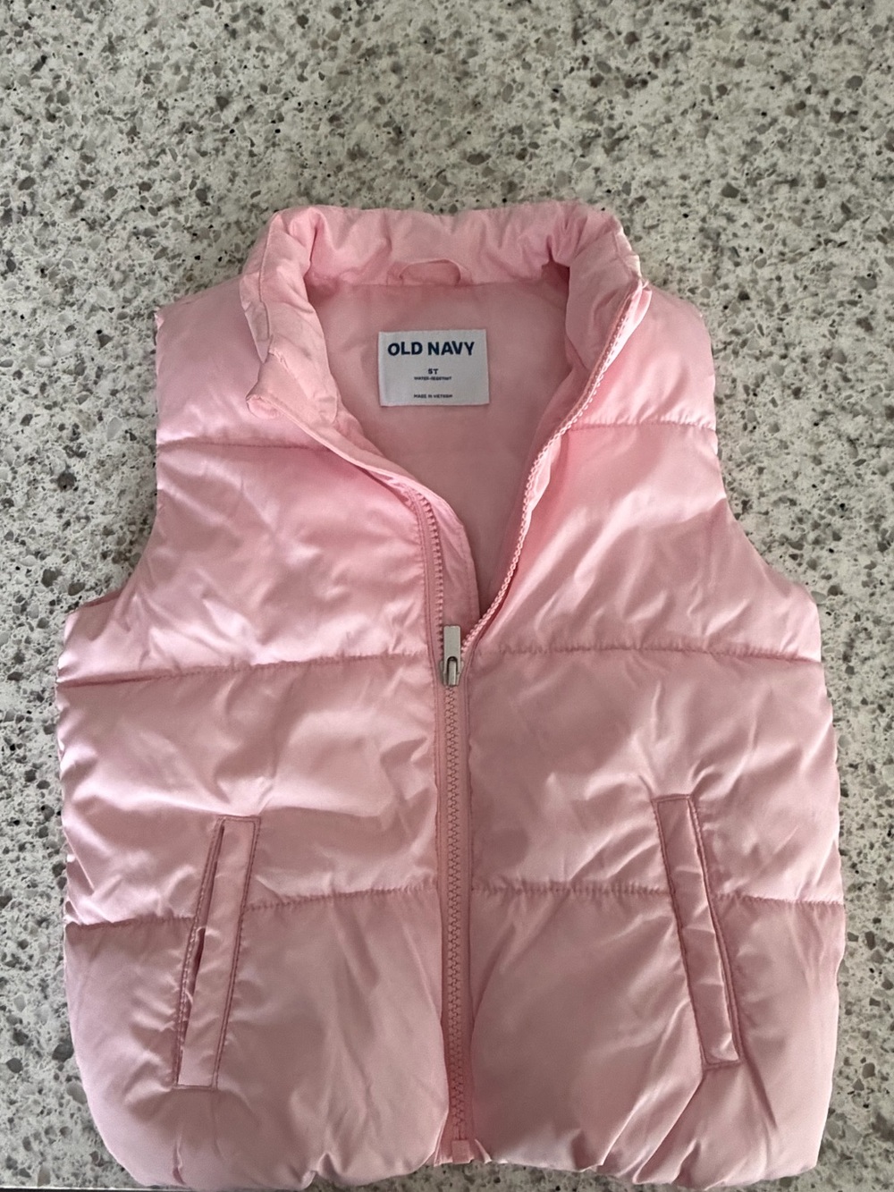 Old Navy Light Pink Puffer Vest for Girls